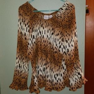Leopard Print Dress Shirt